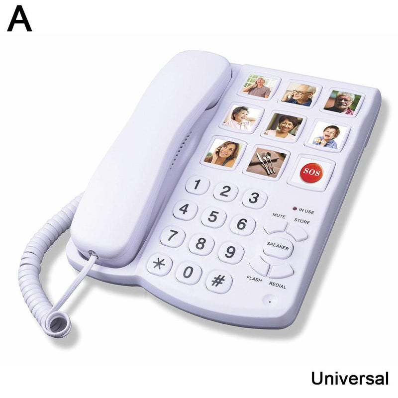 Cordless telephone for seniors, home, and office use, battery-free.